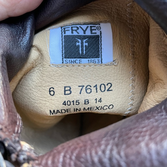 Frye Shirley Over the Knee Brown Leather Riding Boots | 6 - Picture 12 of 16
